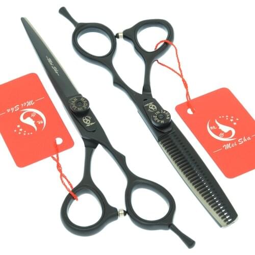 Meisha 5.5/6 inch Barber Shop Hair Scissors Japanese Steel Hairdressing Cutting Thinning Shears Salon Styling Scissors A0084A