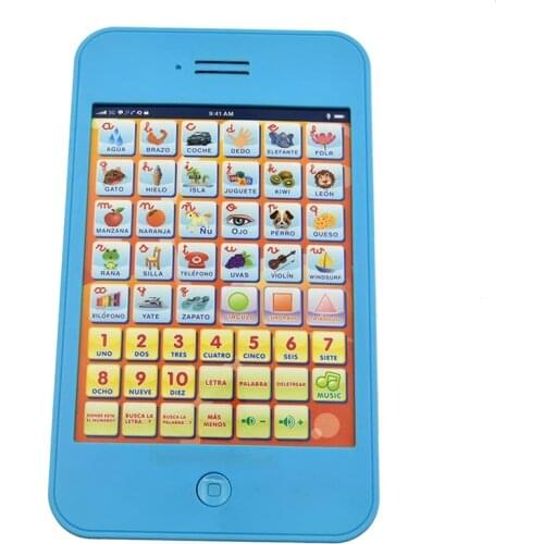 2020 New Spanish Study Table Learning Machine Touch Voice Educational Gift Kids Toy Multifunctional Tablet Computer Toys