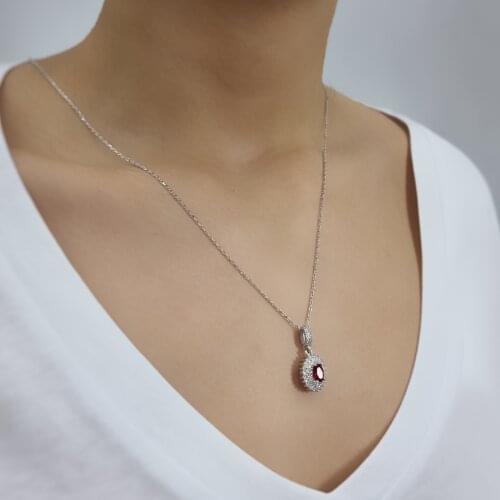 Anthracite 925 Sterling Silver, Gold, Rose Plated Necklace For Women Girls Handmade Fashion Jewelry Elegant Minimalist