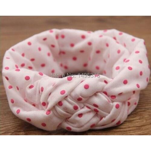 600pcs/lot new coming little Girl 9 Color twist dot headband/hair bands/Hair Accessories Headwear