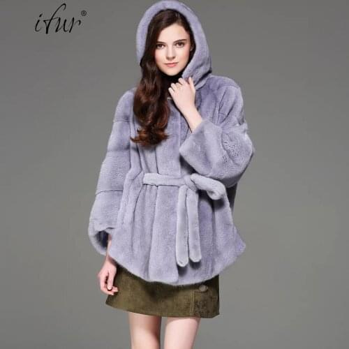 2021 Brand luxury women natural mink fur jacket long style with sashes elegant lady high quality 100% mink fur winter coat