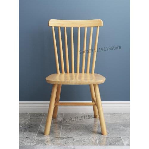 Special Dining Chair Family Solid Wood Windsor Chair Modern Simple Hotel Restaurant Light Luxury Net Red Chair Back Stool