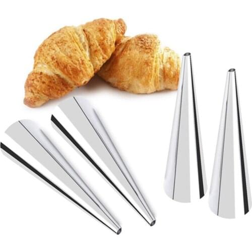 5Pcs/lot Spiral Cones Horn Molds Pastry Roll Cake Baked Croissants Tubes Bread Cookie Dessert Making Kitchen Baking Tool