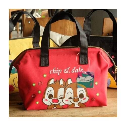 Disney Princess Mickey mermaid Anime Figures Cartoon Product Cosplay Accessories Storage Lunch Bag Unisex Gift