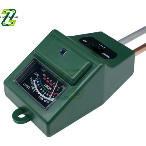 Soil Tester 3 in1 Moisture Sunlight PH Meter Tester Hydroponics Analyzer Gardening Detector Hygrometer Soil PH Meter