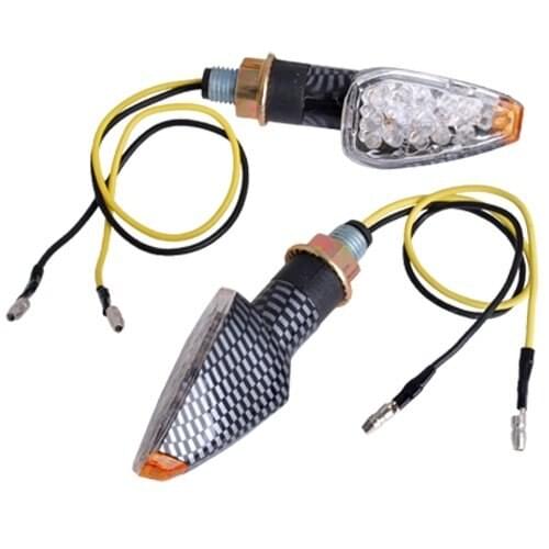 TOYL Juego de Intermitentes for Moto Lfor 14 LEDs Luz bar Universales