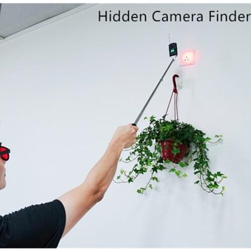 Long Distance One Button Hidden CCTV Camera Finder Signal Bug Detector GSM 4G Motion Detection with Anti-Wolf Alarm