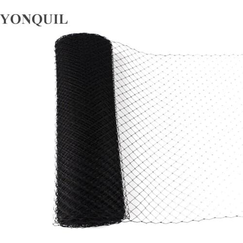 Black Or 26 Colors 10"(25CM) Birdcage Veiling Millinery Hat Veil DIY Fascinator Hair Accessories 10Yard/Lot LD17