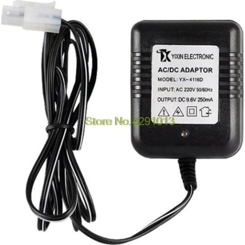 Rechargeable Battery Charger Ni-Cd Ni-MH Batteries Pack KET-2P Plug Adapter 9.6V 250mA Output RC Toy