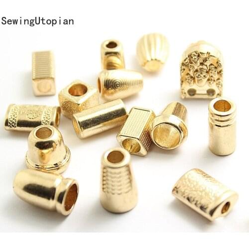 10PCS Rope Stopper Buttons Metal Cord Lock DIY Garment Jacket Clothing Accessories Coat Hats Rope Buckle Decorative Bell Button