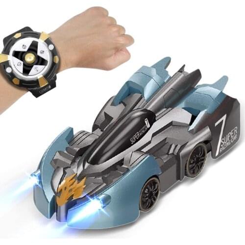 2.4G Anti Gravity Wall Climbing RC Car Electric 360 Rotating Stunt RC Car Antigravity Auto Toy Cars Wristwatch Remote Control