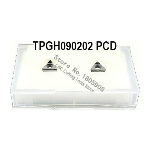 2PCS TPGH090202 PCD Diamond inserts ,Carbide Milling Inserts,CNC Insert, Turning insert For STGCR / STFCR / STWCR Free shipping