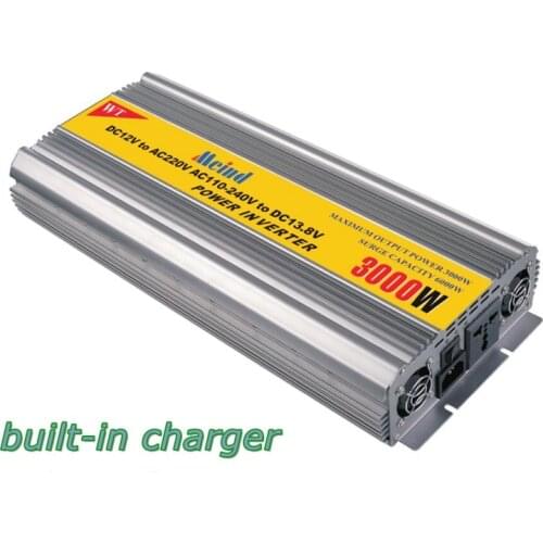 Hot Selling Universal Socket Modified Sine Wave Built-in Charger 12V DC to 220V AC Sufficient 3000W Power Inverter