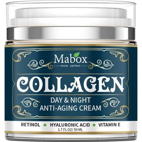 50ml Retinol 2.5% Moisturizer Face Cream Hyaluronic Acid Anti Aging Remove Wrinkle Vitamin E Collagen Smooth Whitening Cream