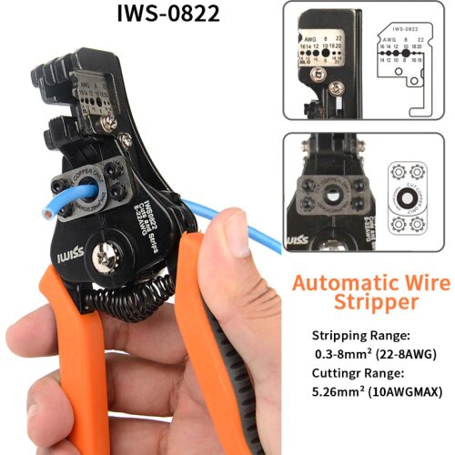 Automatic Stripping Pliers wire stripper Multi-function electrician wire cutters 0.35-8.2mm² multifunctional wire cable stripper