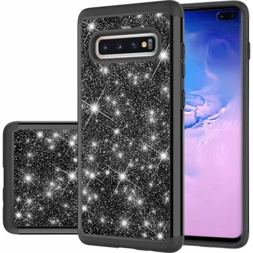 Glitter Sparkle Bling Shock Absorption Full Body Protective Anti-Scratch case for Samsung Galaxy S10/S10 PLUS/S10E