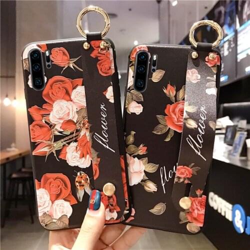 Wrist Strap Case For Huawei P20 P30 Pro Lite P10 P20 Lite 2019 Mate 10 20 Pro 30 Lite Nove 3 3i 4 4e 5 5i Pro Phone Holder Cases