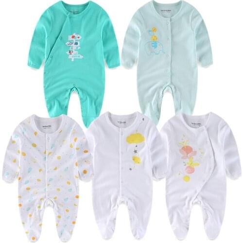 France Style Summer Baby Rompers Spring Newborn Baby Clothes For Girls Boys Long Sleeve Jumpsuit Baby Clothes boy Kids Outfits