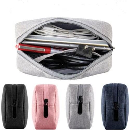 1PC Travel Closet Organizer Case for Headphones Storage Bag Digital Portable Zipper Accessories Charger Data Cable USB Bag
