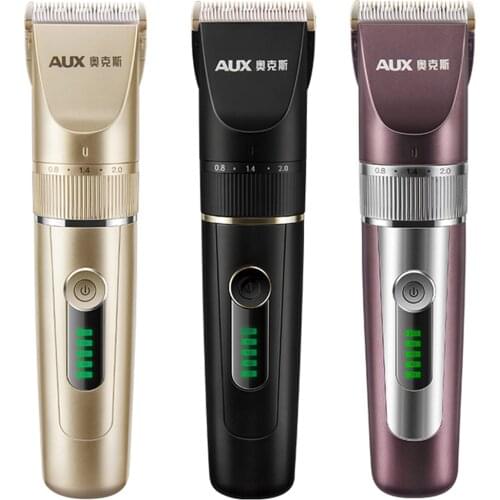 High Power Professional Rechargeable Hair Trimmer 18650 Lithium Battery Electric Hair Clipper LED Display Hair Cutting Machine