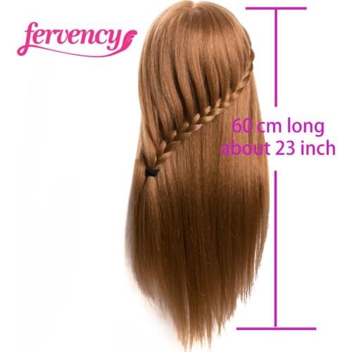80 % Human Hair Training Head Dolls for Hairdressers Mannequin Dolls Professional Styling Head Can Be Curled with Gift