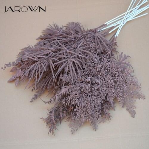 JAROWN Coffee Color Artificial Flower Material Eedding DIY Flower Row Decoration Simulation Plant Leaf Home Garden Decorative