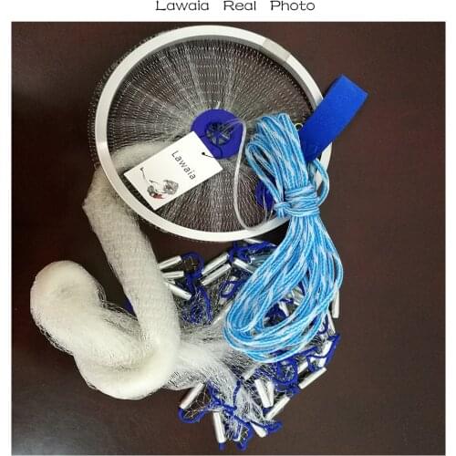 Lawaia Diameter 2.4m -7.2m Cast Net Fishing Net Hand Throw Cast Network Fishing Hand Casting Net Fish Network Tarrafa De Pescar