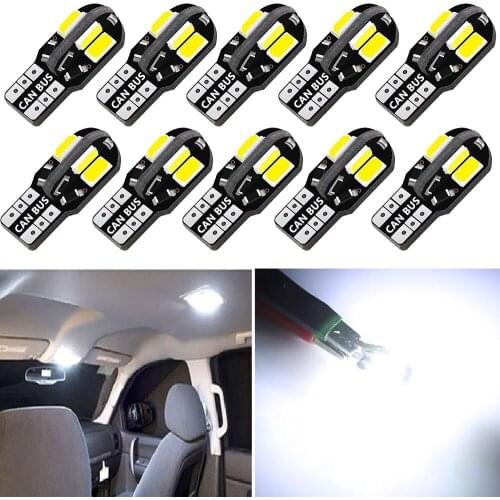 10x Error Free T10 LED W5W 2825 Interior Light Bulb for Ford Explorer EXPEDITION EVOS START C-MAX S-MAX B-MAX EDGE Everest