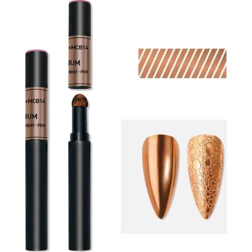 Nail cushion magic pencil aurora Mirror powder gold and silver pencil R3MF