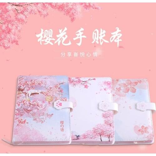 Small Fresh Cherry Hand Ledger Notebook Business Notepad Thickened Diary Creative Work Meeting Minutes