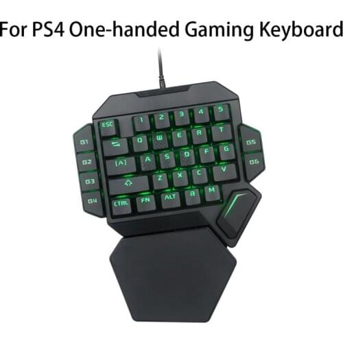 One-Handed Mechanical Gaming Keyboard RGB Backlit Portable Mini Gaming Keypad Game Controller For PC PS4 Xbox Gamer 2021 New
