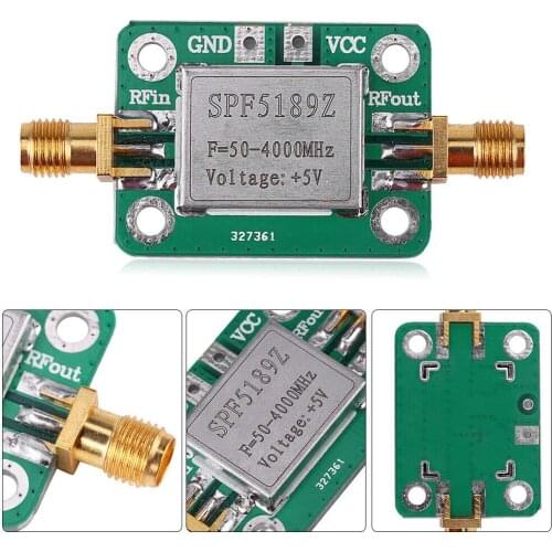SPF5189 Amplifier Module Broadband Practical Signal Receiver Low Noise Wideband RF 50-4000MHz Transmitter Wide Use LNA
