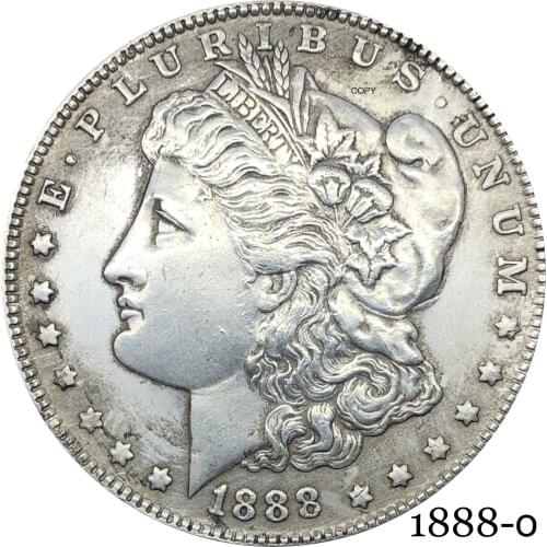 United States Of America 1888 O Morgan One Dollar US Coin Liberty Cupronickel Silver Plated In God We Trust Copy Coin