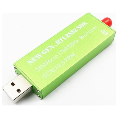 NEW 1PC AM FM NFM DSB USB LSB SW Software Defined Radio SDR Receiver Tuner Scanner RTL-SDR 0.5 PPM TCXO RTL2832U R820T2 ADC SMA