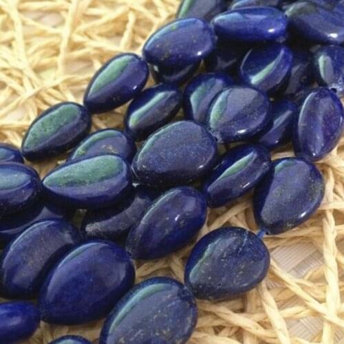 Wholesale 13*18mm Natural Lapis Lazuli Gemstone beads teardrop waterdrop Making fashion Diy jewelry loose beads 15inch B601