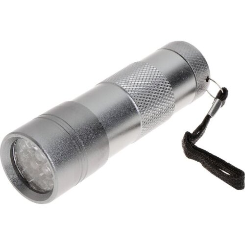 UV Flashlight 12 LED Light Portable Ultraviolet Lamp Torch Cash Detection Fluorescer Detector Marker Checker Battery Alloy 97QE