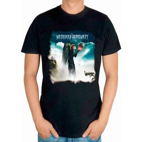 3 styles Summer Style machinae supremacy Rock band men women shirt punk heavy metal Gothic fitness birdman black wing