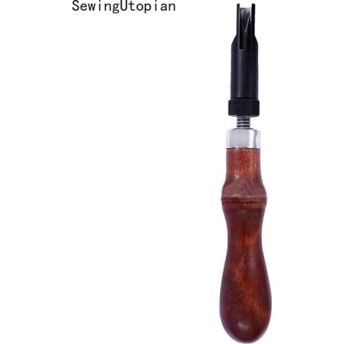 Handmade Leathercraft Adjustable V Style DIY Leather Craft Tool Leather Edge Beveler Cutting Groover Skiving Trimming