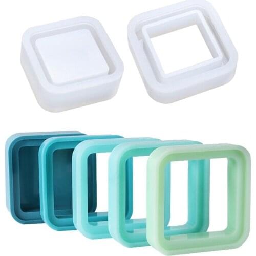 Silicone Multi-Layer Storage Box Mold Set Stackable Flower Pot Organizer Molds