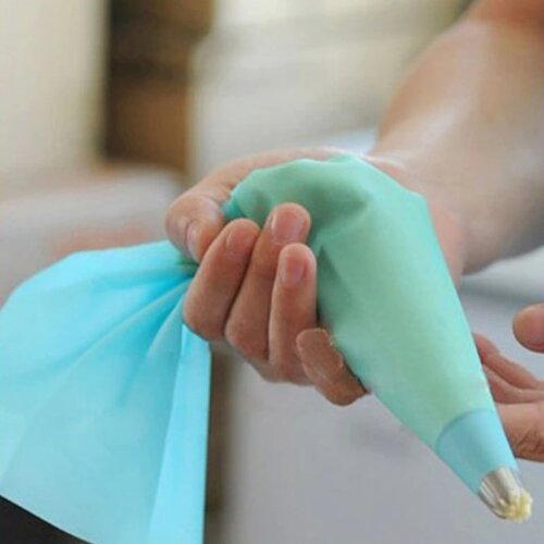 Silicone Reusable Icing Piping Cream Pastry Bag DIY Cake Decorating Tool Kitchen Cakes Supplies