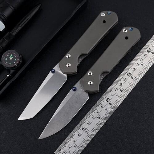 High quality OEM Sebenza 21 folding knife S35VN wash stone titanium alloy blade alloy handle outdoor camping hunting fruit knife