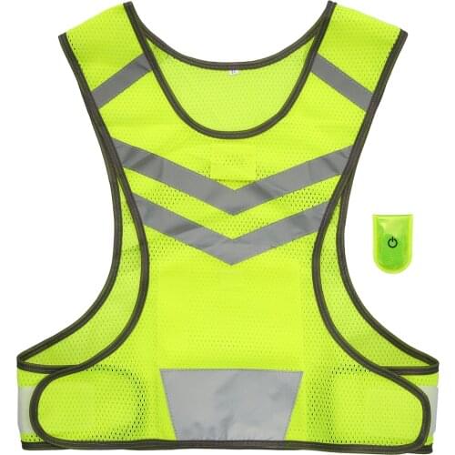 360 Degrees High Visibility Neon Sports Running Reflective Vest Lightweight Mesh Safety Gear for Women Men Jogging Cycling