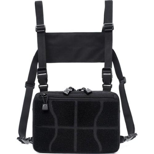 Tactical Chest Vest Bag Molle Military Accessories EDC Waist Pouch Front Pack For Combat Outdoor Camping Hunting Hiking Bag Gear