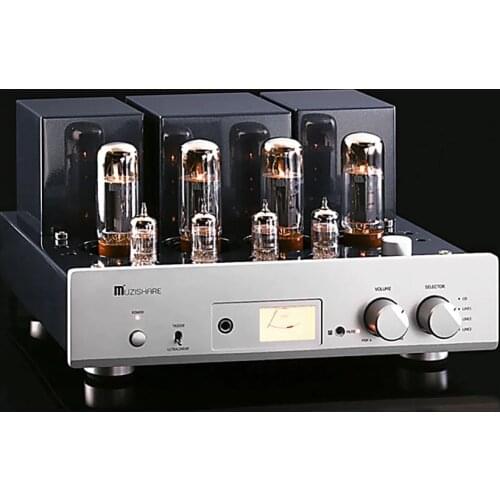 MUZISHARE X5 EL34 Tube Amplifiers 12AX7 12AU7 Digital Pre-Amp Tube MZSX5 Push-pull Tube Amplifier