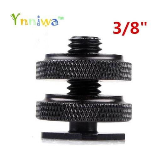 3/8" Tripod Mount Screw with Double Layer to Flash Hot Shoe Adapter Holder Mount Photo Studio Accessories