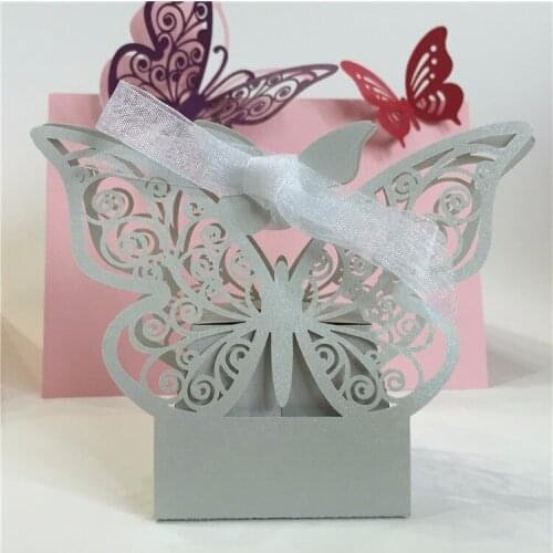 All colors can choosed laser cutting wedding favors for wedding decoration guest gift box