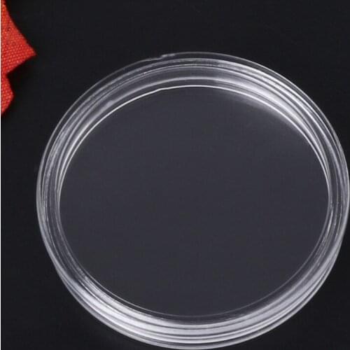 1 PC 38.6mm Round Acrylic Coin Capsule Clear Storage Holder For Silver Coin 1 oz