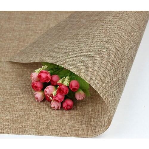 10Pcs Cotton Linen Fabric Tissue Wrapping Cloth For Flowers Packaging Material Flowers Bouquet Packing Paper Wrap Florist Suppl