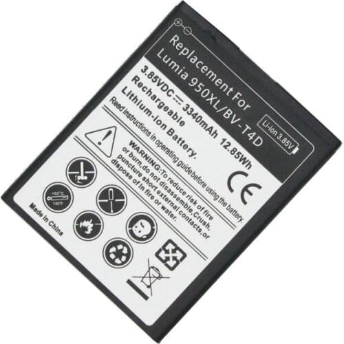 5PCS/LOT 3340mAh BV-T4D / BVT4D Replacement Battery For Microsoft Nokia Lumia 950 XL 940 XL RM-1118 RM-1116 + Tracking Code