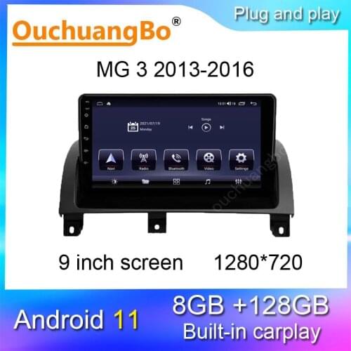 Ouchuangbo car radio audio player for 10.1 inch MG3 MG 3 2013-2016 android 10 multimedia gps navigation 2+32GB